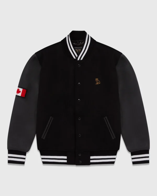 OVO CANADA SKATEBOARD VARSITY JACKET