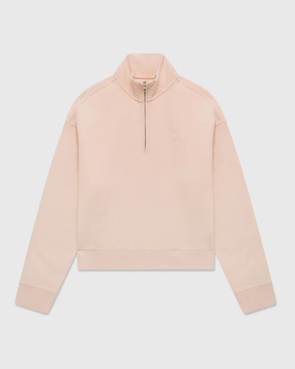 OVO RELAXED QUARTER-ZIP MOCKNECK